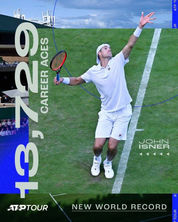  发球上网战术奏效，伊斯内尔轰出制胜ACE